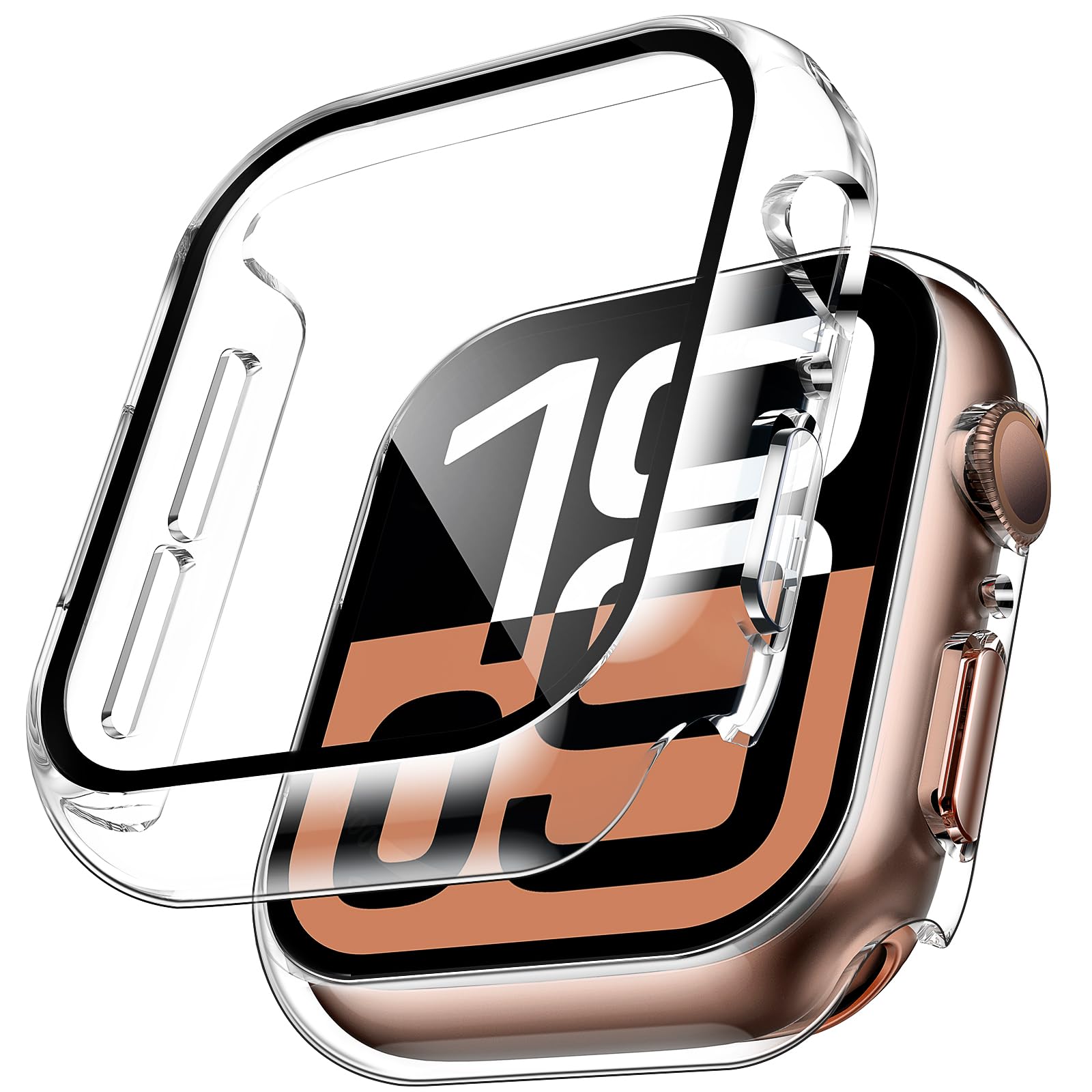 Watch Case Bumper - 2 pezzi custodia in vetro temperato
