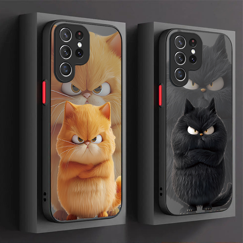 Samsung Galaxy A55 - Custodia Angry Cat Couple Style per