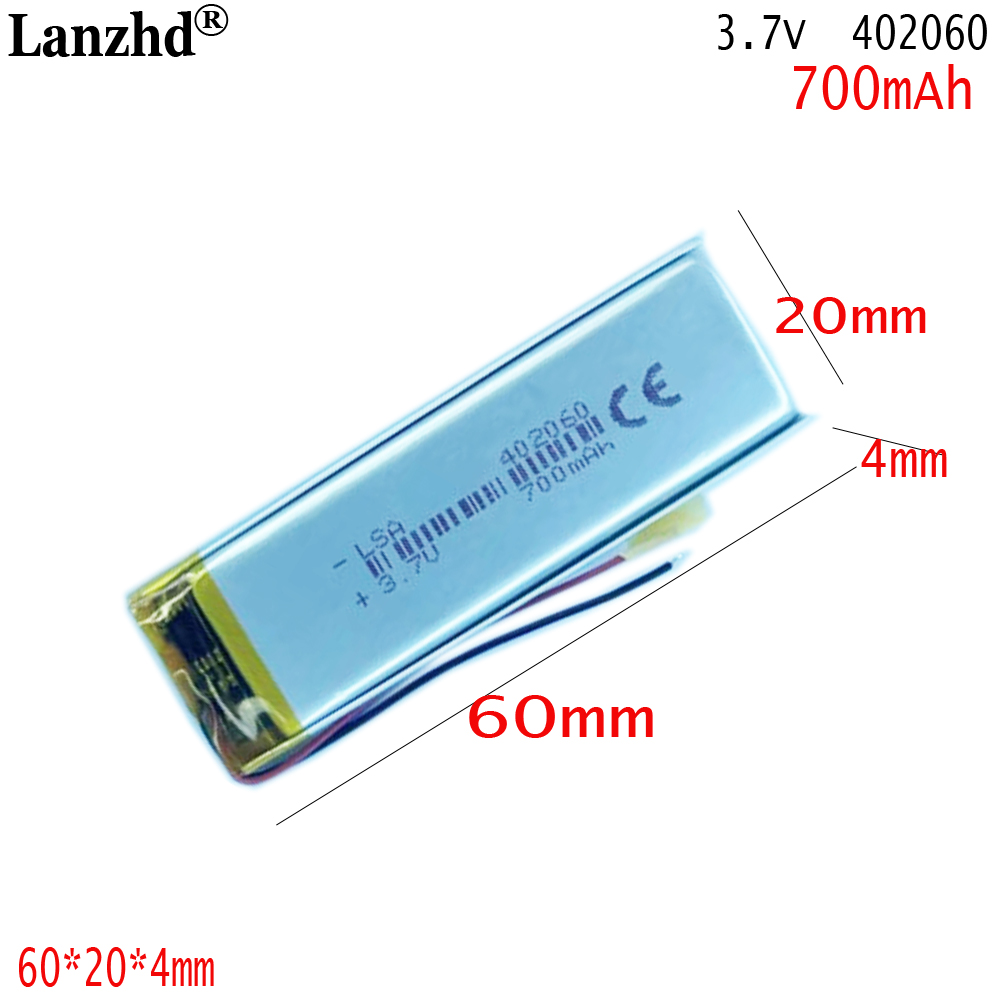 1-12pcs 3.7V 500mAh Lipo Polim - Smartwatch Headset recensione e prezzo