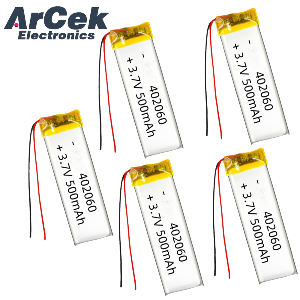 5PCS 3.7V 500mAh 402060 Lipo P - Smartwatch Headset recensione e prezzo