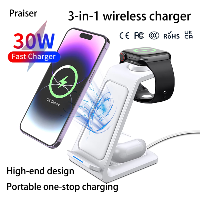 Base di ricarica wireless 3 in - Watch Charger Cable recensione e prezzo